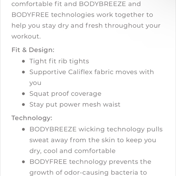 NWOT CALIA Women's Essential Rib Tights - Picture 4 of 4